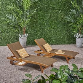 BANZAI CHAISE LOUNGE WITH PULL-OUT TRAY [SET OF 2 PCS]