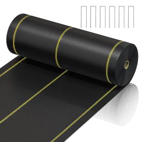Prohibited From Sale On Amazon XISHAN Black Weed Control Fabric , 90g HDPE (Option: 4X100ft-Black)