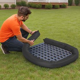 Sediment Filter Sock 5 In X10 Ft Erosion Control With Filler Drain Protection (Option: Black)