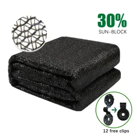 10ft*20ft Black Shade Net Fabric Provides Efficient Shading, Premium Materials, And An Enhanced Plant Growth Environment. (Option: 10ft20ft)