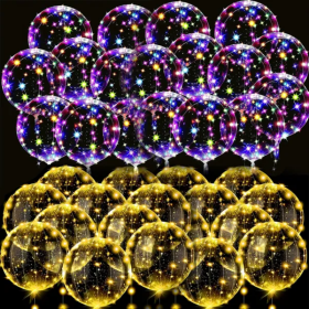 10Pack Light Up Led Balloons With String Lights (Option: Style1)