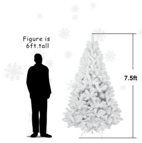 White Christmas Tree (Option: 75ft PVC white tree)