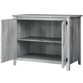Wooden Outdoor Storage Cabinet, Garden Shed Potting Shed with Shelf and Double Doors, Light Gray (Option: Light Gray-1180x685x230 mm)