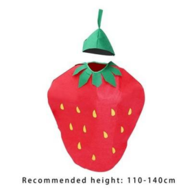 Kids Fruit Role Play Cute Party Costumes (Color: Red)
