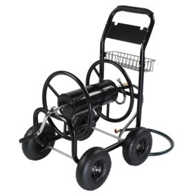 97x53x100cm Black, Iron With Green Water Pipe, Iron Spokes, Water Pipe Car (Color: Black)