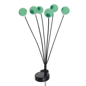 2 Light Color Options --2Packs Solar Scary Eyeballs Lights Outdoor Halloween Decoration Swaying Light Halloween Path Lights Ornaments With Total (Color: Green)