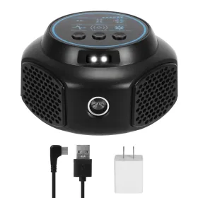 360° Ultrasonic Mice Repellent Indoor Rodent Repeller Rat Squirrel Rodent Chaser With 3 Modes 2 Strobe Lights For Kitchen Warehouse (Color: Black)