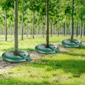 Tree Watering Bag Slow Release, 4 Pack 20 Gallons Tree Watering Bags/Ring, Reusable Refillable Tree Irrigation Ring Water Bags, Heavy Duty Wateri (Option: Green)
