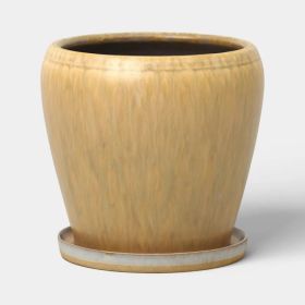 Ceramic Planter With Reactive Glaze 6" (Option: 06)