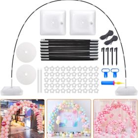 Balloon Arch Kit, 9FT Height 10FT Width Adjustable Balloon Arch Stand Frame Garland Stand (Option: Black)