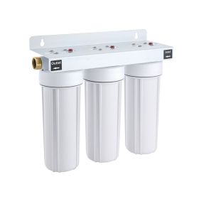 RV Water Filter System, 5-Micron 3 Stage Premium RV Water Filtration System Replacement With Three Cartridges For RVs & Campers, Reduces Sediment (Option: Default)