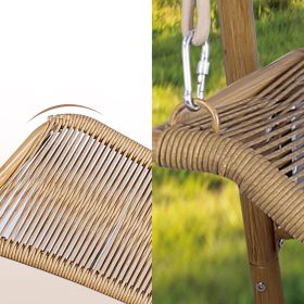 Hammock Swing Chair with Stand for Indoor,Outdoor (Color: as Pic)