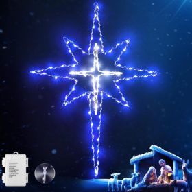 Christmas Window Light Decorations With LED (Option: BLUE WHITE)