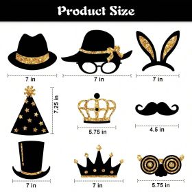 24 Pieces Party Photo Booth Props (Option: W13627250)