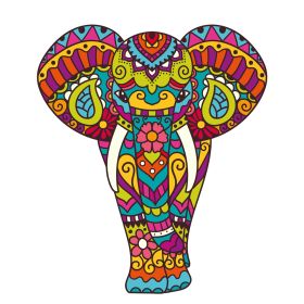 Each Piece Is Animal Shaped Christmas Gift Colorful Elephant Turtle Wooden Jigsaw Puzzles (Option: 20Style-A5)
