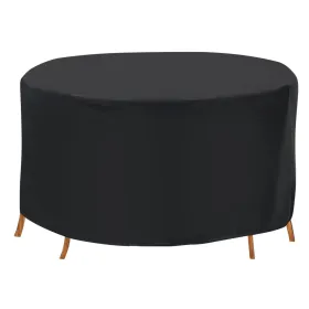 Circular Table Cover UV Water Resistant Outdoor Furniture Protector For Small Round Table Chairs Set (Option: 4Seat)