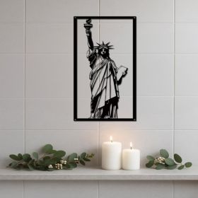 CIFbuy Vintage Statue Of Liberty Metal Sculpture NYC Skyline Wall Art Patriotic Decor For Living Room Office Home(TikTok, Temu Pick-up Service) (Option: defaulttitle)
